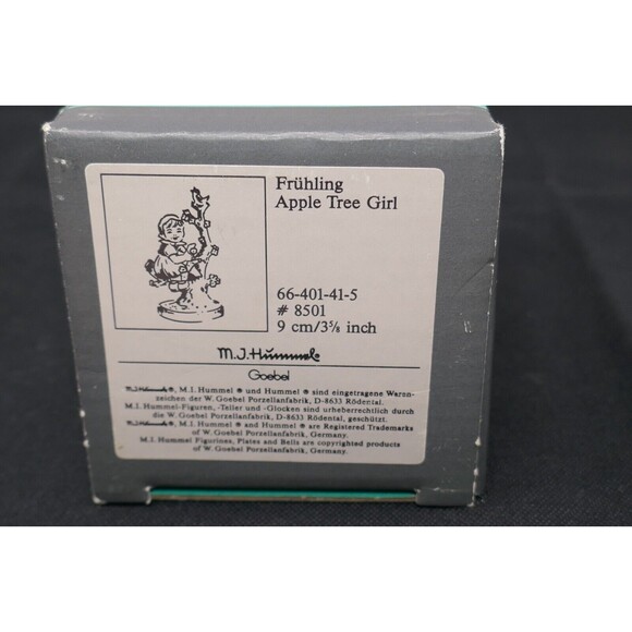 Goebel MJ Hummel Apple Tree Girl Frosted Glass Figurine - Picture 11 of 11